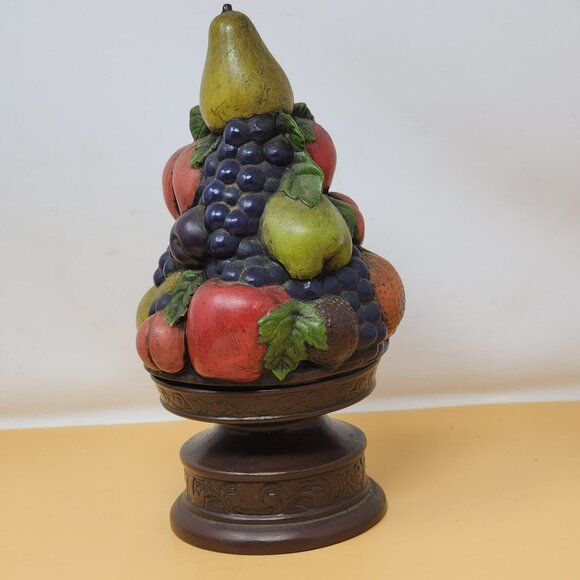 Vintage Ceramic Fruit Topiary Decor Majolica Style Centerpiece - Picture 2 of 10